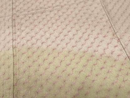 平和屋着物●訪問着　紬地　絞り　霞文　正絹　逸品　CAAW3995vf