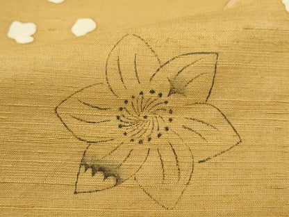 平和屋着物●上質な小紋 紬地 ろうけつ染め 辻が花 正絹 逸品 CAAW4000vf