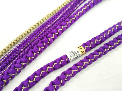 平和屋着物●和装小物 振袖用帯締め 飾り付き パール 花 金糸 切り房 逸品 未使用 CAAW4097ju