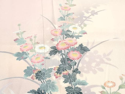 平和屋着物●訪問着 友禅 枝花文 暈し染め 正絹 逸品 CAAW4465hy