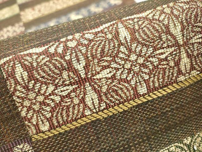 平和屋着物▽スリーシーズン 春夏秋 六通柄袋帯 名物裂 金糸 正絹 逸品 CAAW4541hy