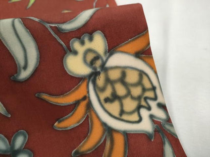 平和屋着物●アンティーク　大正ロマン　丸帯　花喰鳥　正絹　逸品　CAAW4572hy