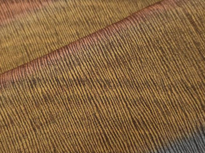 平和屋着物∞道行コート 紬地 横段文 正絹 逸品 CAAW4812dy