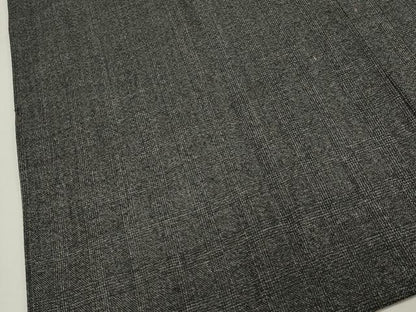 平和屋着物＃男性　和装コート　格子柄　ロング丈　ウール　CAAW4826dy