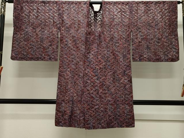 平和屋着物▽道行コート スリーシーズン 春夏秋 塵除け 吉祥文 ロング丈 正絹 逸品 CAAW4840dy