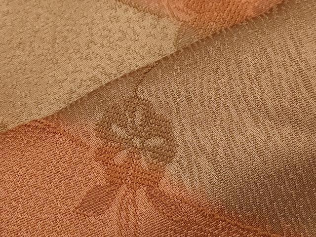 平和屋着物∞道行コート　道長舞花文　暈し染め　ロング丈　正絹　逸品　CAAW4845dy