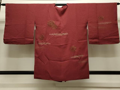 平和屋着物∞中国三大刺繍 スワトウ刺繍 道行コート 亀甲花文 金彩 正絹 逸品 CAAW4856dy
