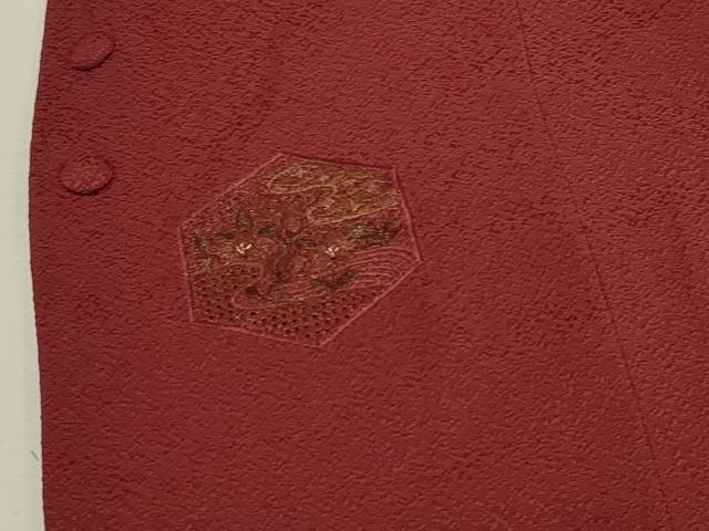 平和屋着物∞中国三大刺繍 スワトウ刺繍 道行コート 亀甲花文 金彩 正絹 逸品 CAAW4856dy