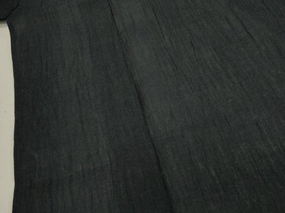 平和屋着物＊夏物 男性 小千谷ちぢみ 濃紺地 麻 逸品 未使用 CAAW4865dy