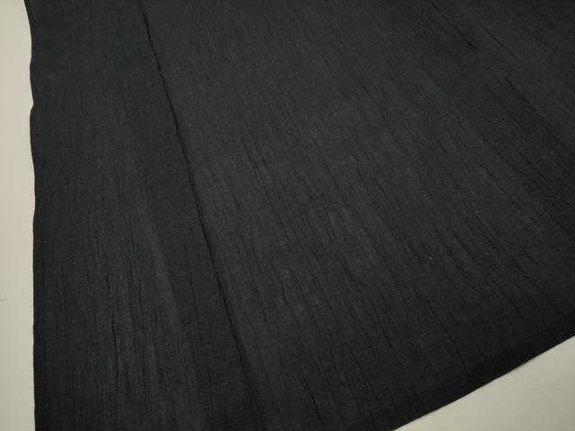 平和屋着物＊夏物 男性 小千谷ちぢみ 濃紺地 麻 逸品 未使用 CAAW4865dy
