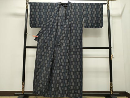 平和屋着物▽上質な紬 単衣 吉祥文 正絹 逸品 未使用 CAAW4874dy