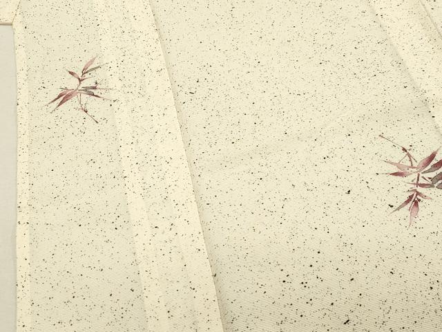 平和屋着物＊夏物　小紋　絽　草木文　正絹　逸品　CAAW4890dy