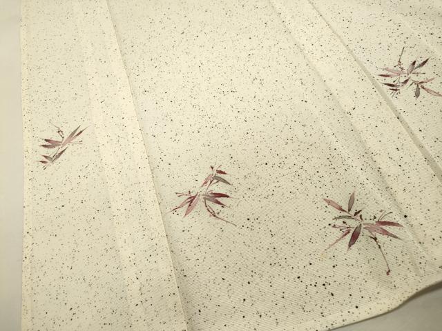 平和屋着物＊夏物　小紋　絽　草木文　正絹　逸品　CAAW4890dy