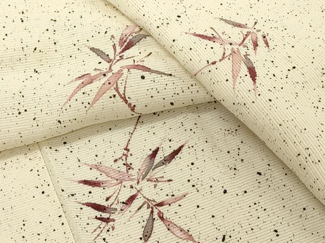 平和屋着物＊夏物　小紋　絽　草木文　正絹　逸品　CAAW4890dy