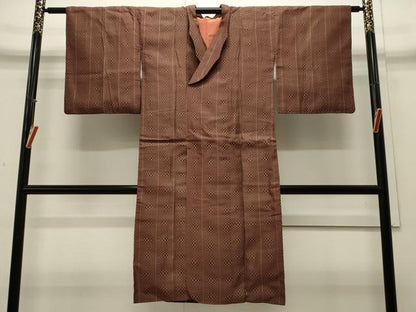 平和屋着物∞道行コート 吉祥間道 ロング丈 正絹 逸品 CAAW4910dy