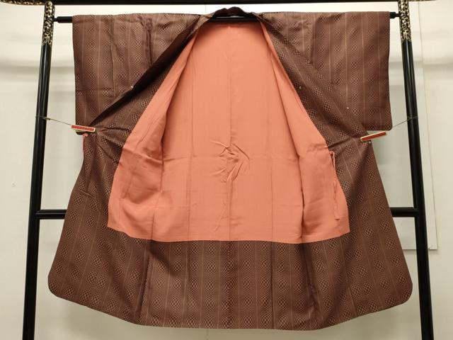 平和屋着物∞道行コート 吉祥間道 ロング丈 正絹 逸品 CAAW4910dy