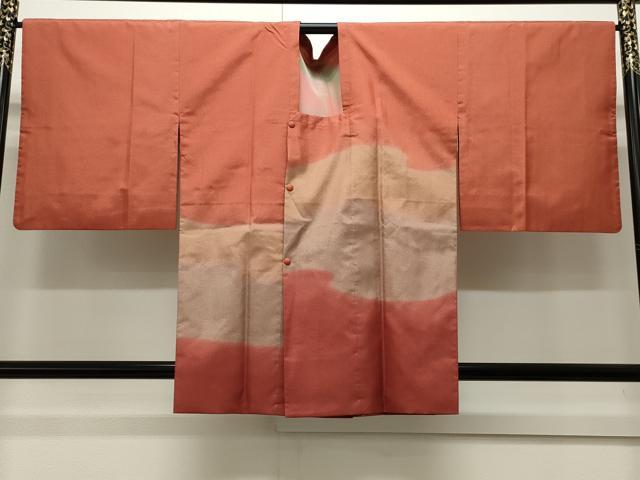平和屋着物∞道行コート 霞文 正絹 逸品 CAAW4915dy
