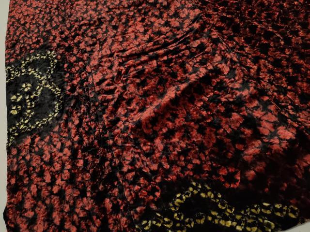平和屋着物∞道行コート ベロア 橘文 ロング丈 CAAW4923dy