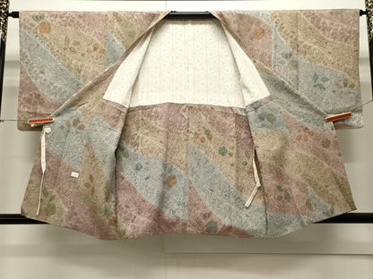 平和屋着物＃道行コート　辻が花　鈴乃屋扱い　正絹　逸品　CAAW4933dy