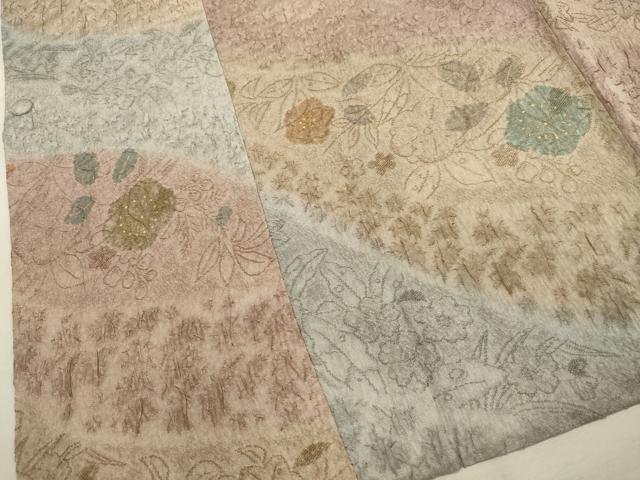 平和屋着物＃道行コート　辻が花　鈴乃屋扱い　正絹　逸品　CAAW4933dy