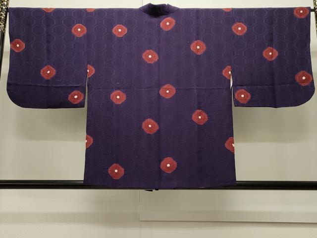 平和屋着物∞道中着 総絞り 七宝文 正絹 逸品 CAAW4936dy