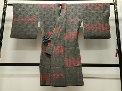 平和屋着物∞道中着 渦巻き文 ロング丈 正絹 逸品 CAAW4940dy