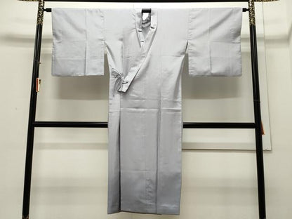 平和屋着物＃道中着　単衣　霞文　ロング丈　洗える着物　CAAW4946dy