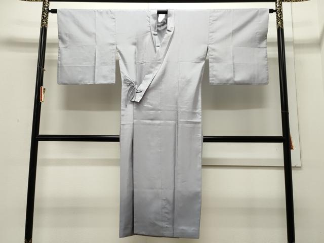 平和屋着物＃道中着　単衣　霞文　ロング丈　洗える着物　CAAW4946dy