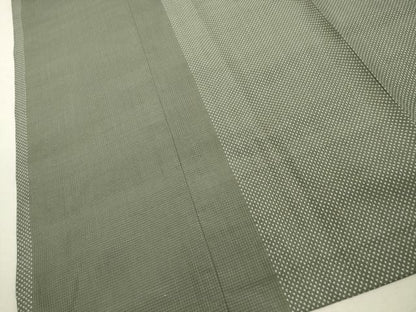 平和屋着物＃本場大島紬　道行コート　7マルキ　間道　ロング丈　正絹　逸品　CAAW4964dy