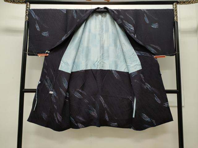 平和屋着物＃道中着　吉祥文　ロング丈　正絹　逸品　CAAW4972dy