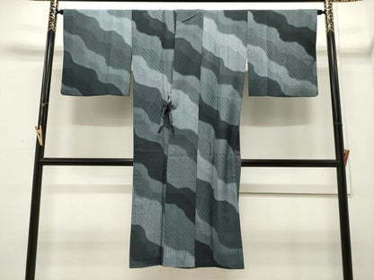 平和屋着物＃道中着 作家物 麗羅 道長文 反端付き ロング丈 正絹 逸品 CAAW4979dy