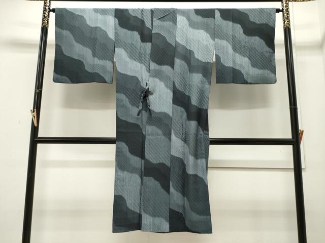 平和屋着物＃道中着 作家物 麗羅 道長文 反端付き ロング丈 正絹 逸品 CAAW4979dy