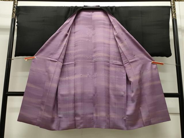 平和屋着物＃道行コート　リバーシブル　霞文　ロング丈　正絹　逸品　未使用　CAAW4980dy