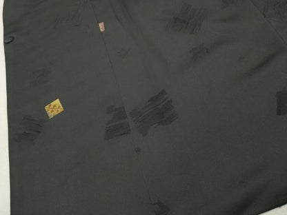 平和屋着物＃道行コート 破れ色紙文 ロング丈 正絹 逸品 CAAW4983dy