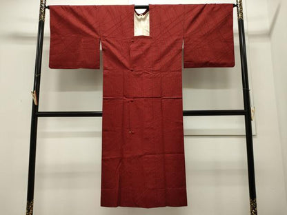 平和屋着物∞道行コート 単衣 吉祥文 ロング丈 正絹 逸品 CAAW4991dy
