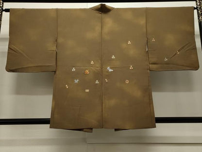 平和屋着物∞道行コート 総刺繍 宝尽くし文 暈し染め 正絹 逸品 CAAW4999dy