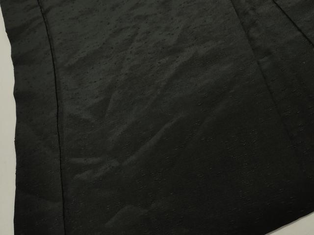 平和屋着物∞男性　紋付羽織　紬地　黒地　正絹　逸品　CAAW5001dy