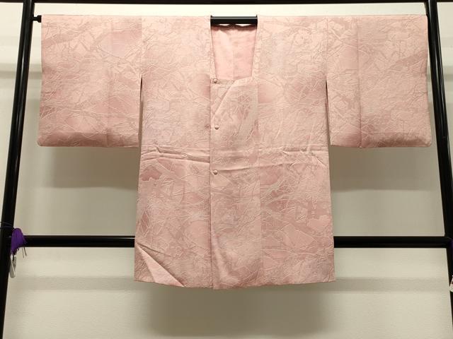 平和屋着物＃道行コート 氷割文 暈し染め ロング丈 正絹 逸品 CAAW5007dy