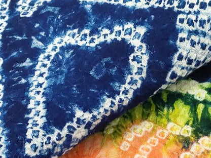 平和屋着物∴夏物 浴衣 有松鳴海絞り 草花文 綿 逸品 CAAW5023dy
