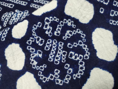 平和屋着物∴夏物 浴衣 有松鳴海絞り 草花文 綿 逸品 CAAW5025dy