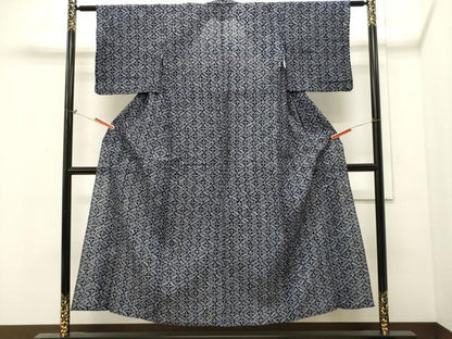 平和屋着物∴夏物 浴衣 有松鳴海絞り 花尽し文 綿 逸品 CAAW5027dy