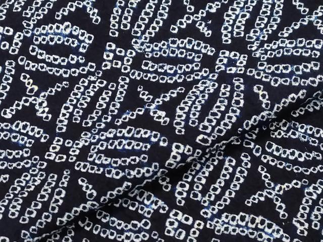 平和屋着物∴夏物 浴衣 有松鳴海絞り 花尽し文 綿 逸品 CAAW5027dy