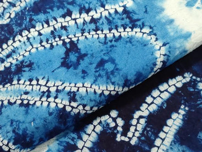 平和屋着物∴夏物　浴衣　有松鳴海絞り　舞花文　綿　逸品　CAAW5028dy