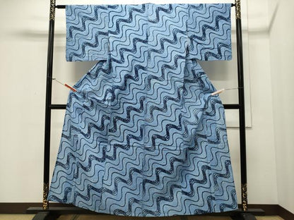 平和屋着物∴夏物 浴衣 有松鳴海絞り 吉祥文 綿 逸品 CAAW5036dy