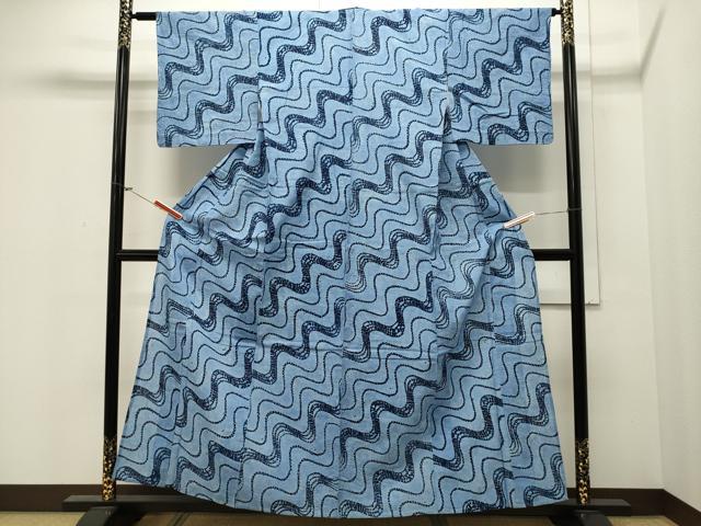平和屋着物∴夏物 浴衣 有松鳴海絞り 吉祥文 綿 逸品 CAAW5036dy