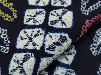 平和屋着物∴夏物 浴衣 有松鳴海絞り 草木文 綿 逸品 CAAW5042dy