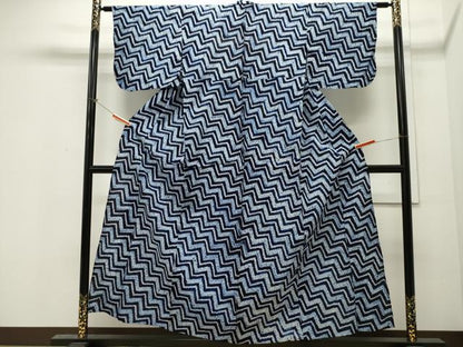平和屋着物∴夏物　浴衣　有松鳴海絞り　吉祥文　綿　逸品　CAAW5052dy