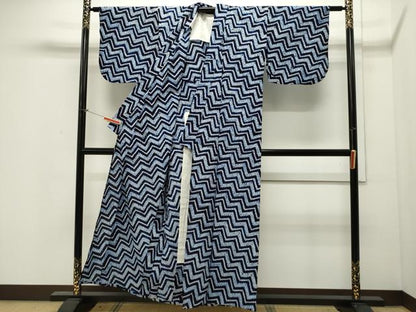 平和屋着物∴夏物　浴衣　有松鳴海絞り　吉祥文　綿　逸品　CAAW5052dy