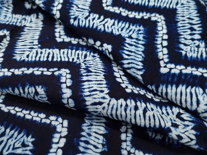 平和屋着物∴夏物　浴衣　有松鳴海絞り　吉祥文　綿　逸品　CAAW5052dy