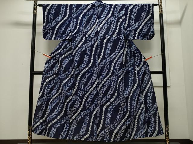 平和屋着物∴夏物 浴衣 有松鳴海絞り 吉祥文 綿 逸品 CAAW5060dy